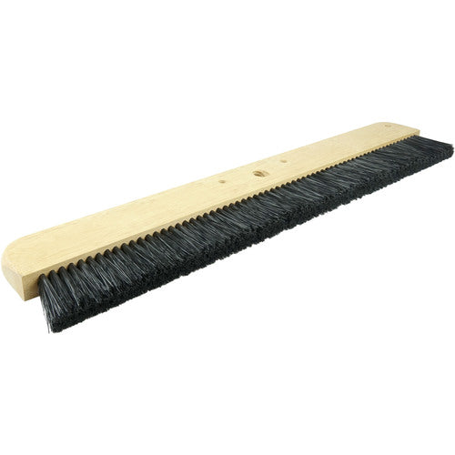 24″ Cement Finishing Brush, Wood Block, Black Polypropylene Fill, 3-1/4″ Trim - Exact Industrial Supply