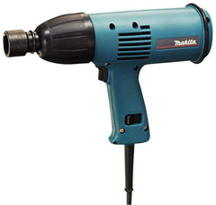 Makita - 1/2" Drive, 150 Ft/Lb Torque, Pistol Grip Handle, 2,200 RPM, Impact Wrench - 3.3 Amps, 120 Volts - Exact Industrial Supply