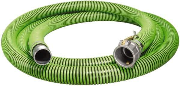 Alliance Hose & Rubber - -40 to 180°F, 4" Inside x 4.67" Outside Diam, Thermoplastic Rubber with Polyethylene Helix Liquid Suction & Discharge Hose - Green & Black, 20' Long, 29 Vacuum Rating, 40 psi Working & 150 psi Brust Pressure - Exact Industrial Supply