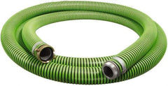 Alliance Hose & Rubber - -40 to 180°F, 4" Inside x 4.67" Outside Diam, Thermoplastic Rubber with Polyethylene Helix Liquid Suction & Discharge Hose - Green & Black, 20' Long, 29 Vacuum Rating, 40 psi Working & 150 psi Brust Pressure - Exact Industrial Supply