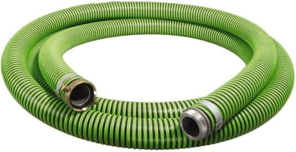 Alliance Hose & Rubber - -40 to 180°F, 2" Inside x 2.4" Outside Diam, Thermoplastic Rubber with Polyethylene Helix Liquid Suction & Discharge Hose - Green & Black, 20' Long, 29 Vacuum Rating, 50 psi Working & 150 psi Brust Pressure - Exact Industrial Supply