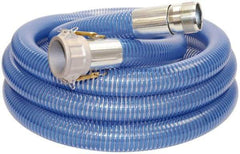 Alliance Hose & Rubber - -40 to 150°F, 6" Inside x 6.62" Outside Diam, PVC Liquid Suction & Discharge Hose - Transparent Blue, 20' Long, 28 Vacuum Rating, 47 psi Working Pressure - Exact Industrial Supply