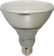 Value Collection - 23 Watt Fluorescent Flood/Spot Medium Screw Lamp - 2,700°K Color Temp, 100 Lumens, PAR38, 10,000 hr Avg Life - Exact Industrial Supply
