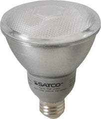 Value Collection - 15 Watt Fluorescent Flood/Spot Medium Screw Lamp - 2,700°K Color Temp, 700 Lumens, PAR30, 10,000 hr Avg Life - Exact Industrial Supply