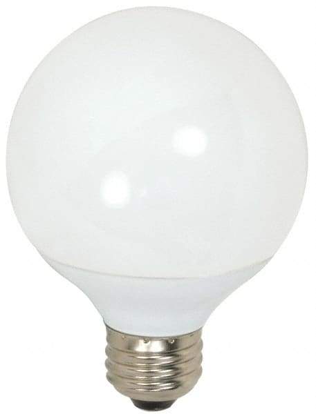 Value Collection - 9 Watt Fluorescent Decorative Medium Screw Lamp - 2,700°K Color Temp, 500 Lumens, G25, 10,000 hr Avg Life - Exact Industrial Supply