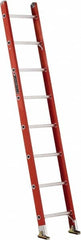 Louisville - 8' High, Type IA Rating, Fiberglass Single Ladder - Exact Industrial Supply