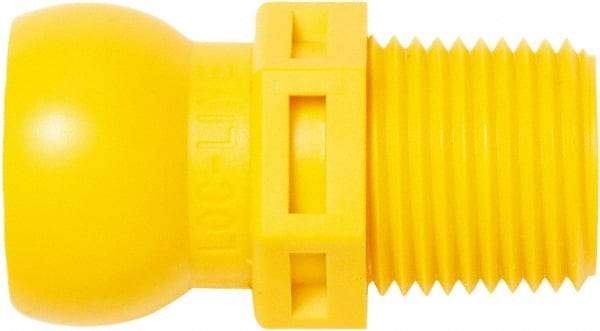 Loc-Line - 1/2" Hose ID, Male to Female Coolant Hose Connector - 3/8" NPT, For Loc-Line Modular Hose Systems - Exact Industrial Supply