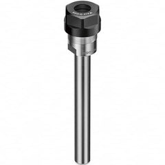 Collet Chuck: 2 to 20 mm Capacity, ER Collet, Straight Shank 50 mm Projection, 0.003 mm TIR, Through Coolant