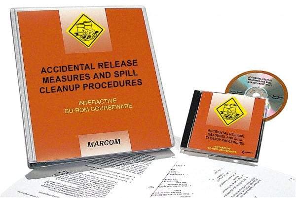 Marcom - Accidental Release Measures and Spill Cleanup Procedures, Multimedia Training Kit - 45 min Run Time CD-ROM, English & Spanish - Exact Industrial Supply