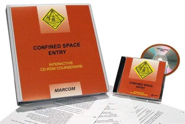 Marcom - Confined Space Entry, Multimedia Training Kit - 45 min Run Time CD-ROM, English & Spanish - Exact Industrial Supply