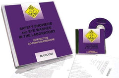 Marcom - Safety Showers and Eye Washes in the Laboratory, Multimedia Training Kit - 45 min Run Time CD-ROM, English & Spanish - Exact Industrial Supply