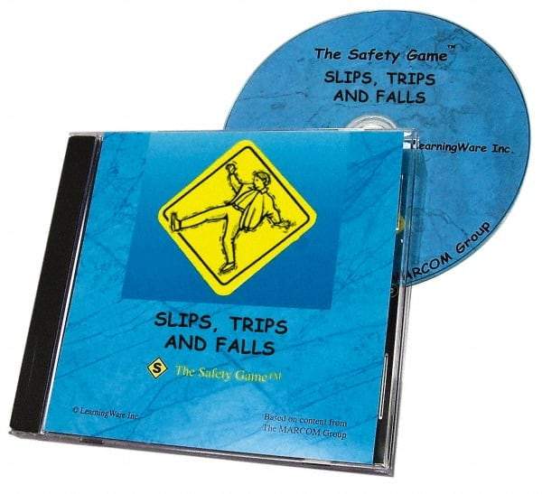 Marcom - Slips, Trips and Falls, Multimedia Training Kit - Computer Game, English - Exact Industrial Supply