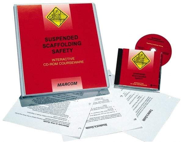 Marcom - Suspended Scaffolding Safety, Multimedia Training Kit - 45 min Run Time CD-ROM, English & Spanish - Exact Industrial Supply