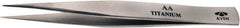 Aven - 4-3/4" OAL AA Precision Tweezers - Fine Point - Exact Industrial Supply