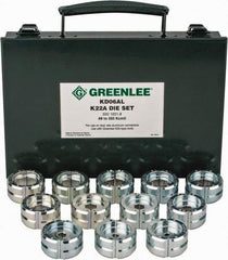 Greenlee - 8 AWG - 350 MCM Crimping Die Set - Use with Mfr's # EK628L11 - Exact Industrial Supply