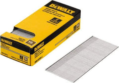 DeWALT - 18 Gauge 2" Long Brad Nails for Power Nailers - Steel, Bright Finish, Smooth Shank, Straight Stick Collation, Brad Head, Chisel Point - Exact Industrial Supply