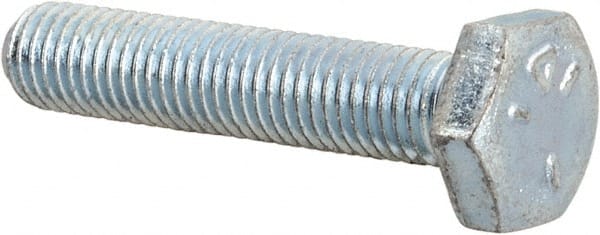 Made in USA - 1/4-28 UNF, 1-1/4" Length Under Head Hex Head Cap Screw - Exact Industrial Supply