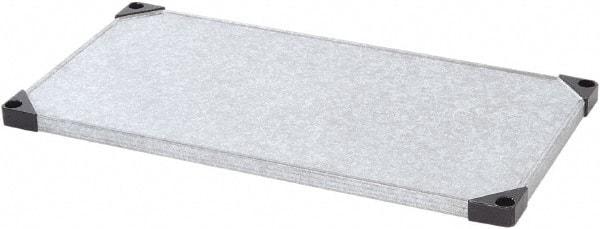 Quantum Storage - 1 Shelf Wire Shelving Unit - 36" Wide x 14" Deep x 2" High, - Exact Industrial Supply