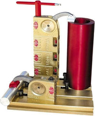 Mitee-Bite - 59 Lb-Ft Holding Capacity, 5-1/2" Max Opening Capacity, 3,500 Lb Clamping Pressure, Manual Hold Down Clamp - 2-3/8" Arm Length, 4-1/4" Clamp Length, 1-9/16" Clamp Width, 3-1/2" Clamp Height, T-Slot Mount, Steel - Exact Industrial Supply