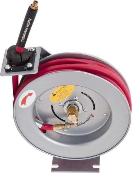 PRO-SOURCE - 35' Spring Retractable Hose Reel - 300 psi, Hose Included - Exact Industrial Supply