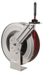 PRO-SOURCE - 50' Spring Retractable Hose Reel - 300 psi, Hose Included - Exact Industrial Supply