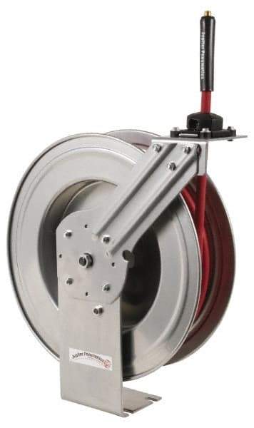 PRO-SOURCE - 25' Spring Retractable Hose Reel - 300 psi, Hose Included - Exact Industrial Supply