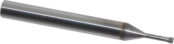 Vargus - M16x0.50, M3.5x0.50, M3x0.50 Thread, Bright Coating, Solid Carbide Straight Flute Thread Mill - 3 Flutes, 2.24" OAL, M3 Min Noml Diamter - Exact Industrial Supply