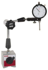 SPI - 0.001" Graduation, 0-100 Dial Reading, Dial Indicator & Base Kit - 2-1/4" Base Length x 2" Base Width x 2-1/8" Base Height, 2" Dial Diam - Exact Industrial Supply