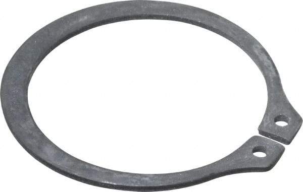 Value Collection - 1.232" Groove Diam, 1-5/16" Shaft Diam, Phosphate Spring Steel, Snap External Retaining Rings - 0.056" Groove Width, 0.05" Ring Thickness - Exact Industrial Supply