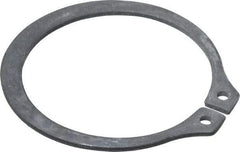 Value Collection - 1.232" Groove Diam, 1-5/16" Shaft Diam, Phosphate Spring Steel, Snap External Retaining Rings - 0.056" Groove Width, 0.05" Ring Thickness - Exact Industrial Supply