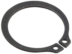 Value Collection - 0.733" Groove Diam, 25/32" Shaft Diam, Phosphate Spring Steel, Snap External Retaining Rings - 0.046" Groove Width, 0.025" Ring Thickness - Exact Industrial Supply