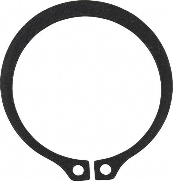 Value Collection - 1.769" Groove Diam, 1-7/8" Shaft Diam, Phosphate Spring Steel, Snap External Retaining Rings - 0.068" Groove Width, 0.062" Ring Thickness - Exact Industrial Supply