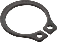 Value Collection - 0.352" Groove Diam, 3/8" Shaft Diam, Phosphate Spring Steel, Snap External Retaining Rings - 0.029" Groove Width, 0.025" Ring Thickness - Exact Industrial Supply