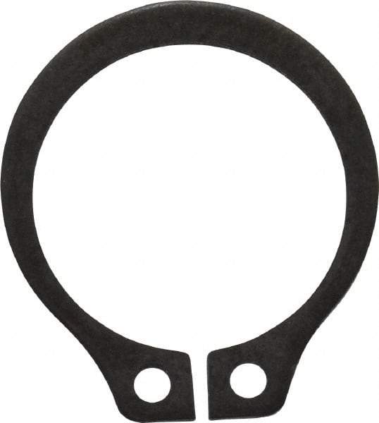 Value Collection - 0.412" Groove Diam, 7/16" Shaft Diam, Phosphate Spring Steel, Snap External Retaining Rings - 0.029" Groove Width, 0.025" Ring Thickness - Exact Industrial Supply