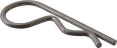 Made in USA - 7/8 to 1" Shaft Diam, 3-3/4" Long, 0.178" Wire Diam, Hair Pin Cotter - Grades 302 & 18-8 Stainless Steel - Exact Industrial Supply