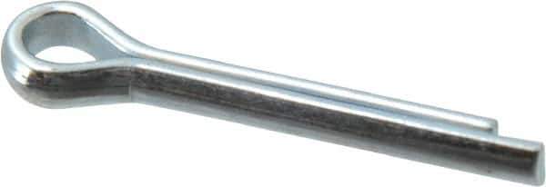 Value Collection - 5/32" Diam x 1" Long Extended Prong Cotter Pin - Grade 2, Zinc-Plated, Steel - Exact Industrial Supply