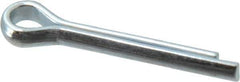 Value Collection - 5/32" Diam x 1" Long Extended Prong Cotter Pin - Grade 2, Zinc-Plated, Steel - Exact Industrial Supply