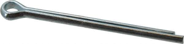 Value Collection - 3/16" Diam x 2-1/2" Long Extended Prong Cotter Pin - Grade 2, Zinc-Plated, Steel - Exact Industrial Supply