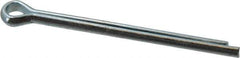 Value Collection - 3/16" Diam x 2-1/2" Long Extended Prong Cotter Pin - Grade 2, Zinc-Plated, Steel - Exact Industrial Supply