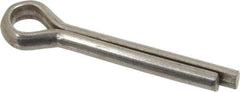 Value Collection - 1/4" Diam x 1-1/2" Long Extended Prong Cotter Pin - Grade 2, Zinc-Plated, Steel - Exact Industrial Supply