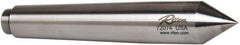 Riten - 7/8" Head Diam, Carbide-Tipped Steel Standard Point Half Dead Center - Jarno 7 Taper, 7/8" Point Diam, 1-3/16" Point Length, 5-1/4" OAL - Exact Industrial Supply