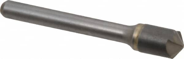 Hertel - 3/8" Head Diam, 1/4" Shank Diam, 4 Flute 120° Solid Carbide Countersink - Exact Industrial Supply