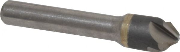 Hertel - 1/2" Head Diam, 3/8" Shank Diam, 4 Flute 90° Solid Carbide Countersink - Exact Industrial Supply