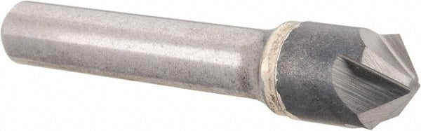 Hertel - 1/2" Head Diam, 3/8" Shank Diam, 4 Flute 100° Solid Carbide Countersink - Exact Industrial Supply