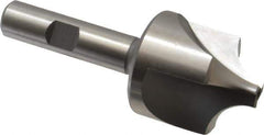 Hertel - 1/2" Radius, 1-3/8" Mill Diam, 3 Flute High Speed Steel Corner Rounding End Mill - Single End, Uncoated, 3-1/2" OAL, 1/2" Shank Diam - Exact Industrial Supply