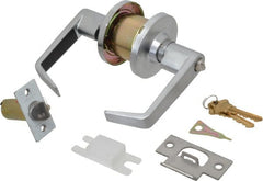 Master Lock - Entry Lever Lockset for Up to 1-3/4" Thick Doors - Exact Industrial Supply