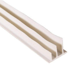 Pemko - 20' Long x 1/2" Wide, Adhesive Perimeter Gasketing Weatherstripping - 1-3/4" Door Thickness, Silicone, White Finish - Exact Industrial Supply