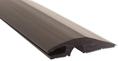 Pemko - 36" Long x 3-7/16" Wide x 3/4" High, Carpet-VCT Vinyl Threshold - Vinyl Black Finish - Exact Industrial Supply