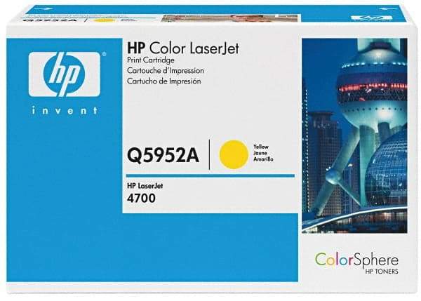 Hewlett-Packard - Yellow Toner Cartridge - Use with Multifunction Laser Printer HP Color LaserJet 4700, 4700n, 4700dn, 4700dtn, 4700ph+. - Exact Industrial Supply