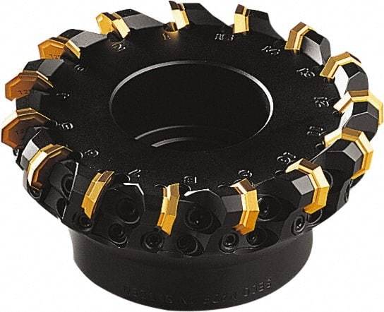Seco - 75mm Cut Diam, 22mm Arbor Hole, 5mm Max Depth of Cut, 43° Indexable Chamfer & Angle Face Mill - 6 Inserts, OF.. 0704 Insert, Right Hand Cut, 6 Flutes, Series OctoMill - Exact Industrial Supply